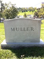 Marie Muller — Headstone Back