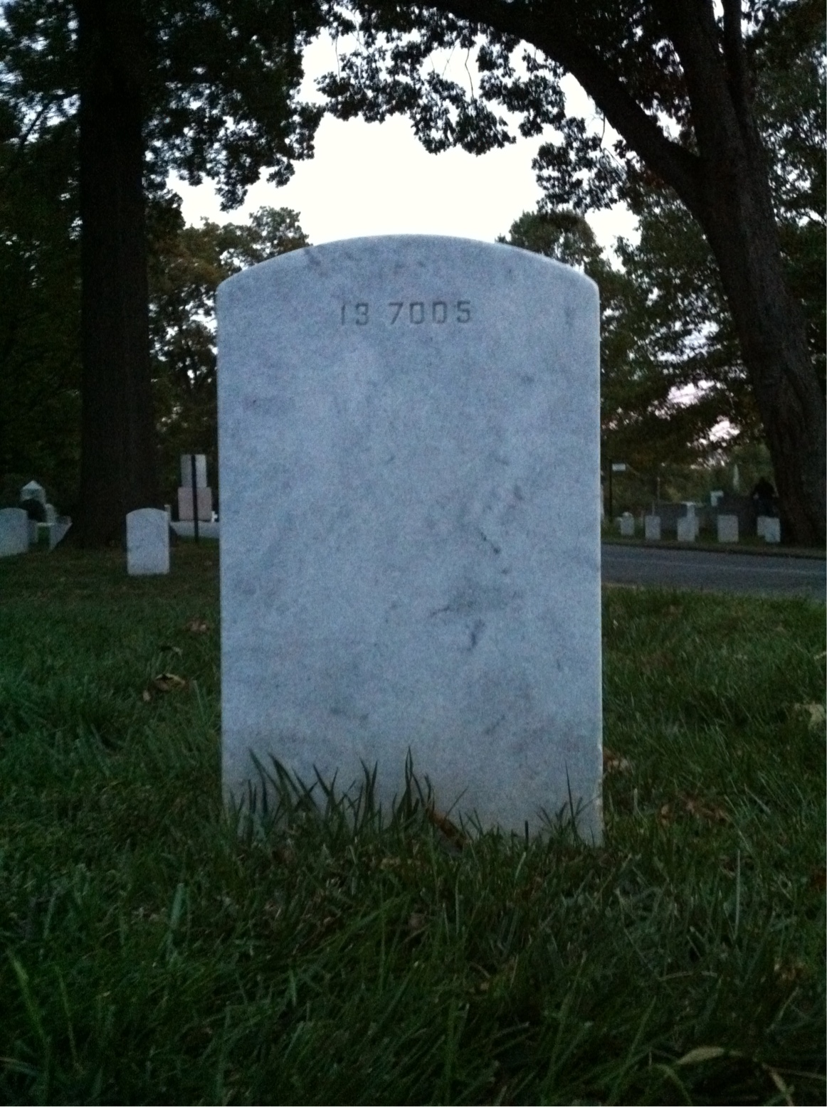 Back of headstone — Peter Bedford