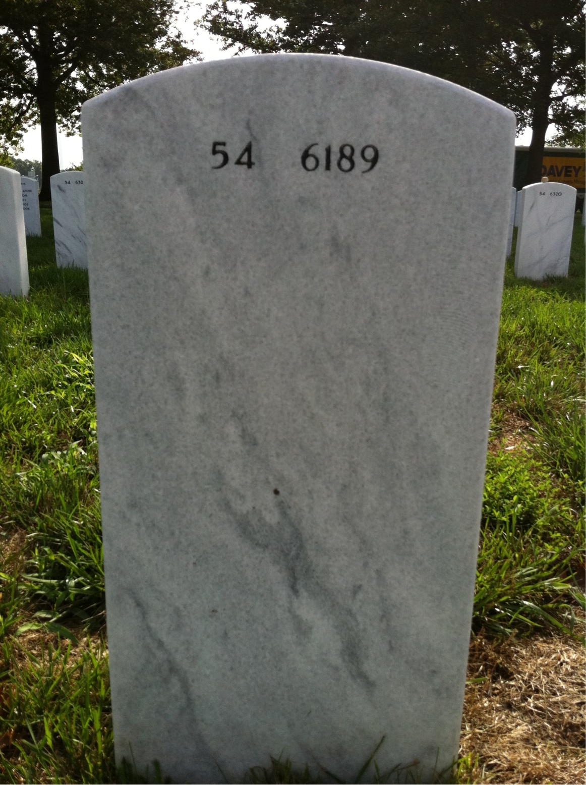 Back of headstone — Robert Ruple
