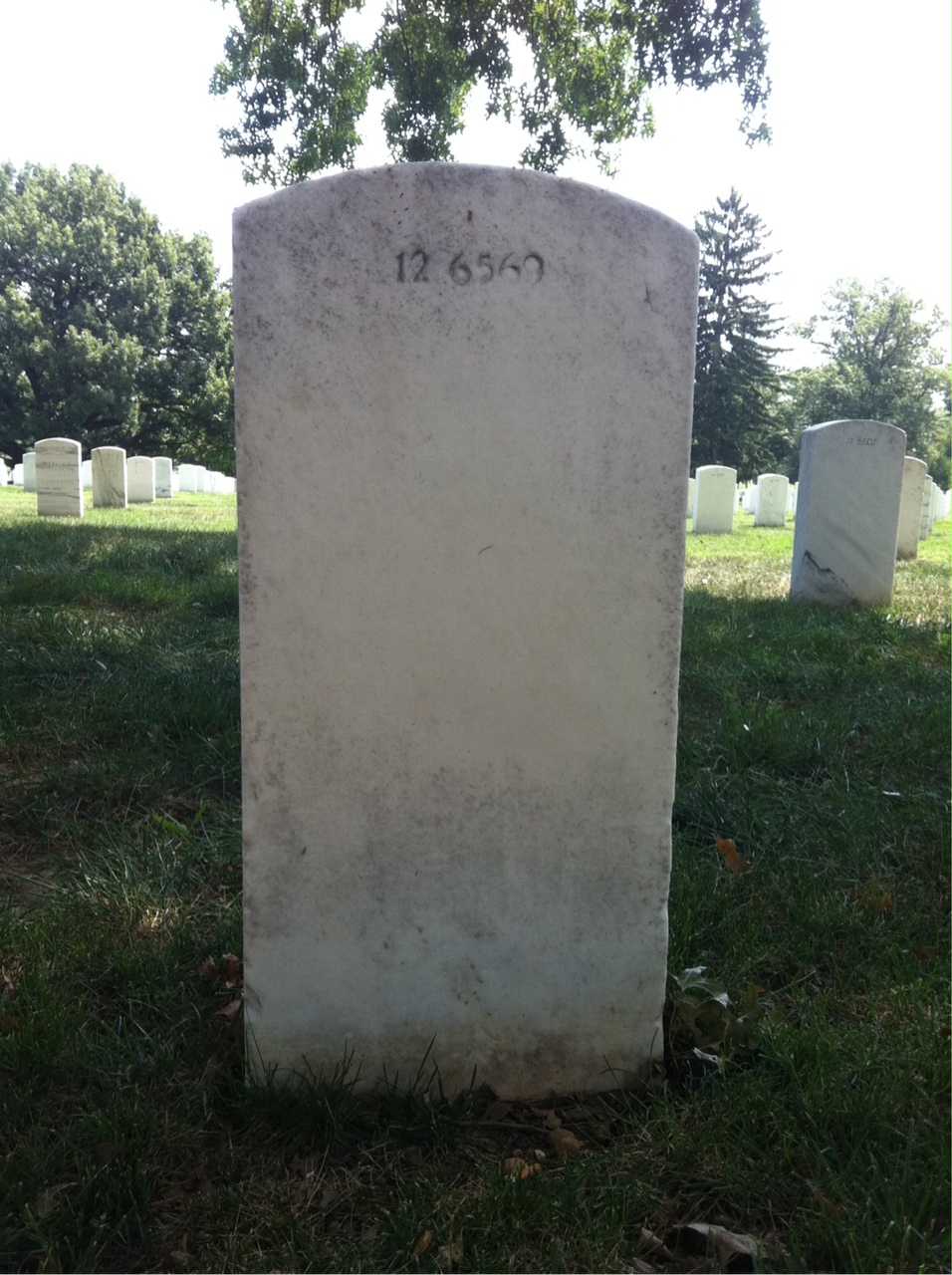 Back of headstone — Harry Aldrich