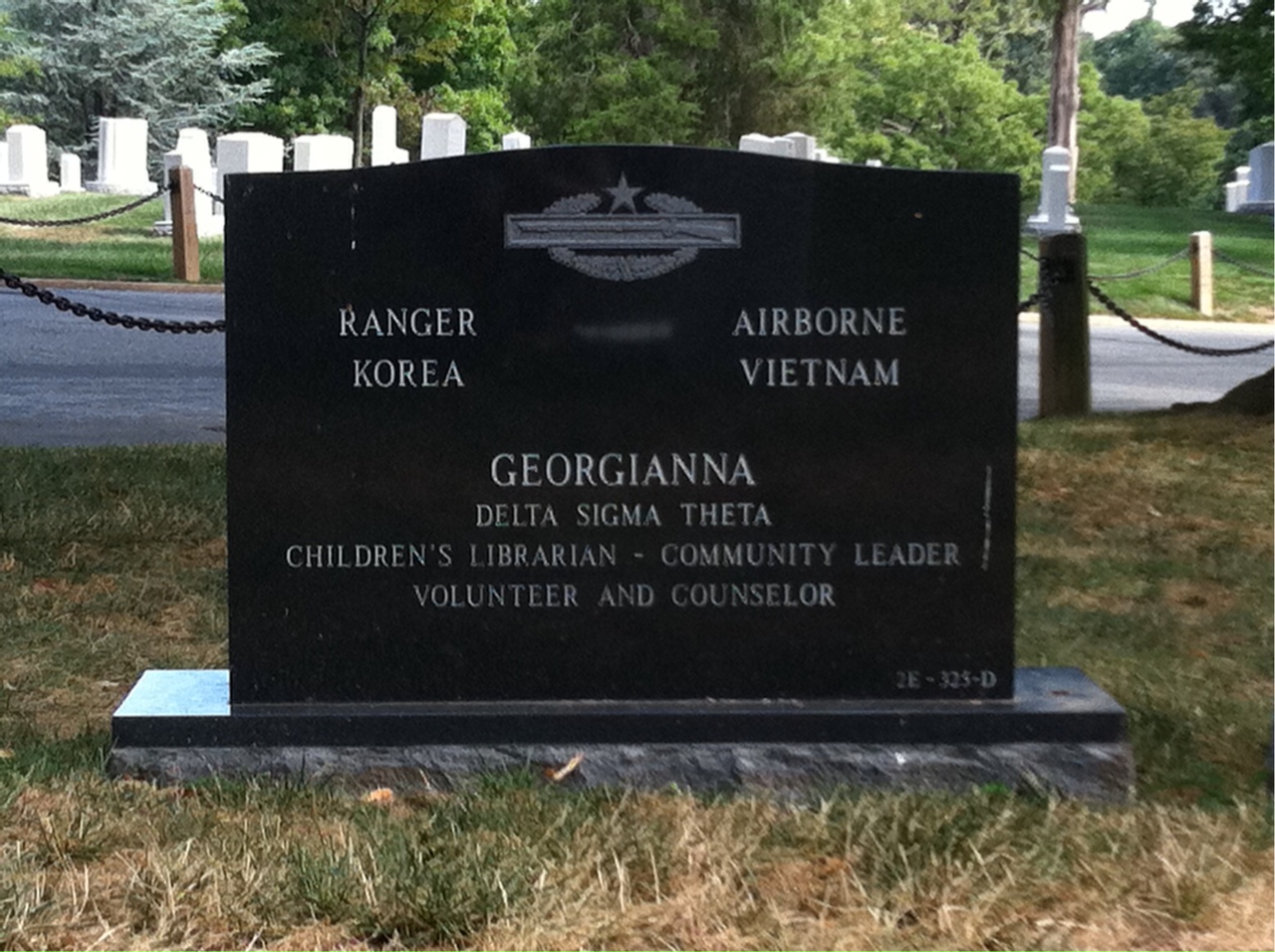 Back of headstone — George Price