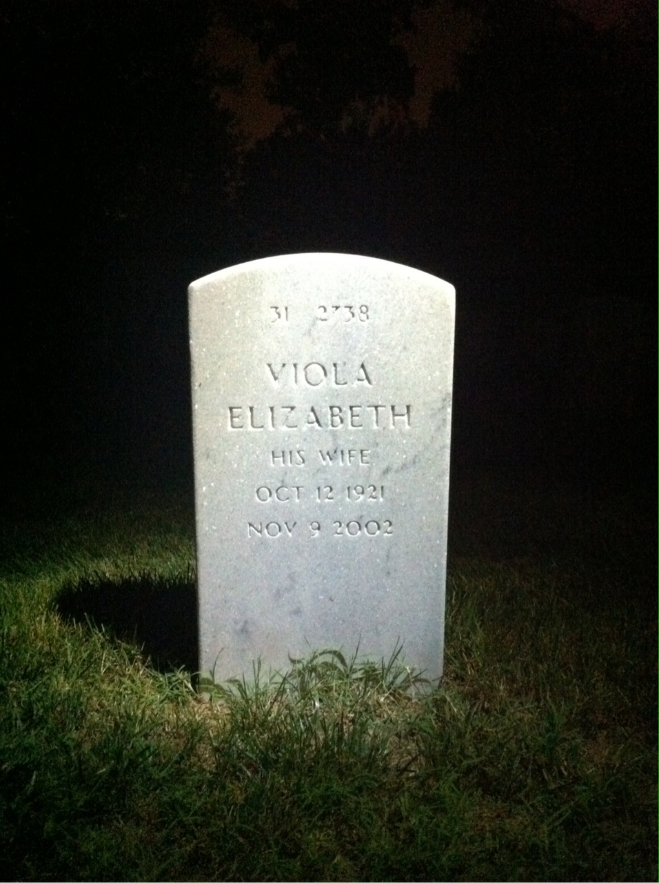 Back of headstone — Edgar Jardin
