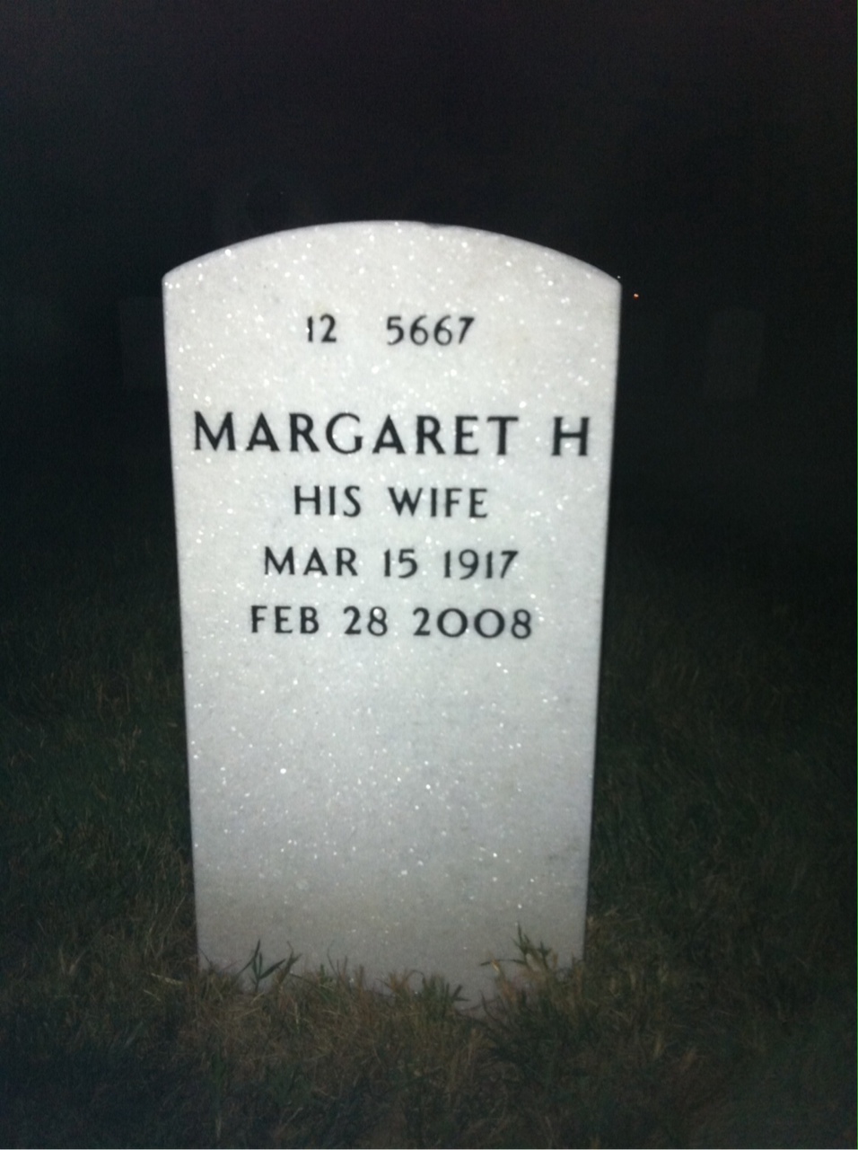 Back of headstone — Clarence Davis