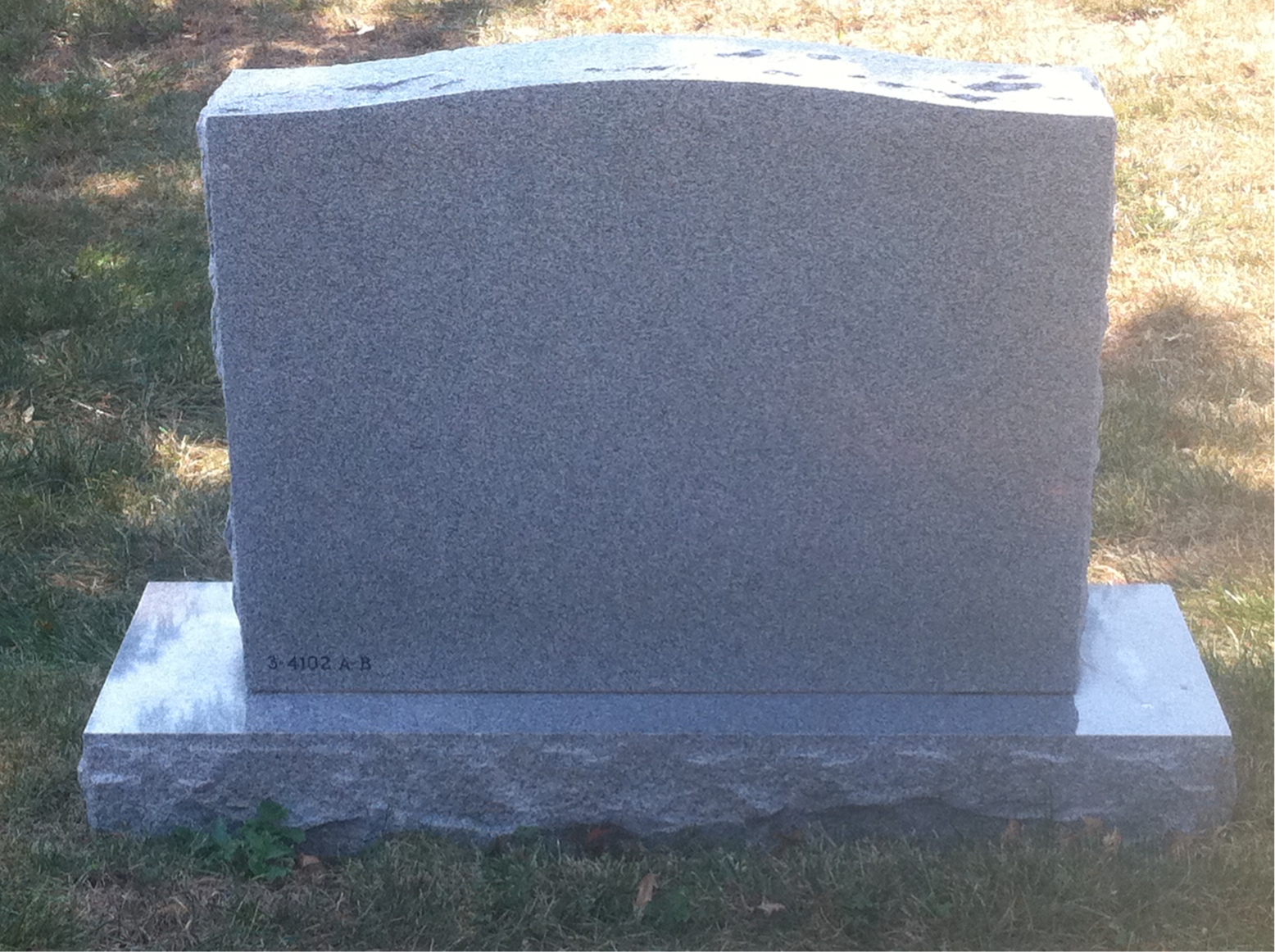 Back of headstone — Alexander Clarke