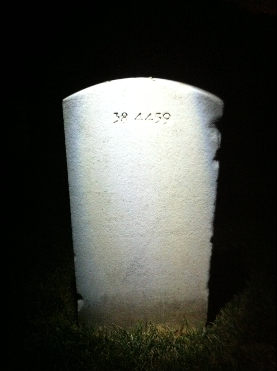 Back of headstone — William Mueller