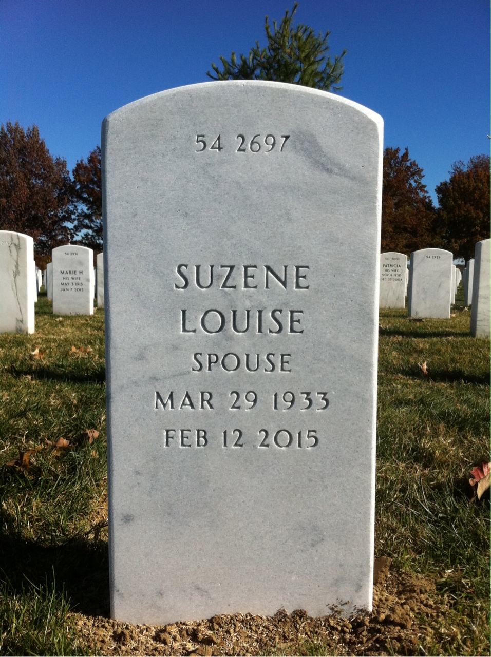 Back of headstone — Laurence Bonner
