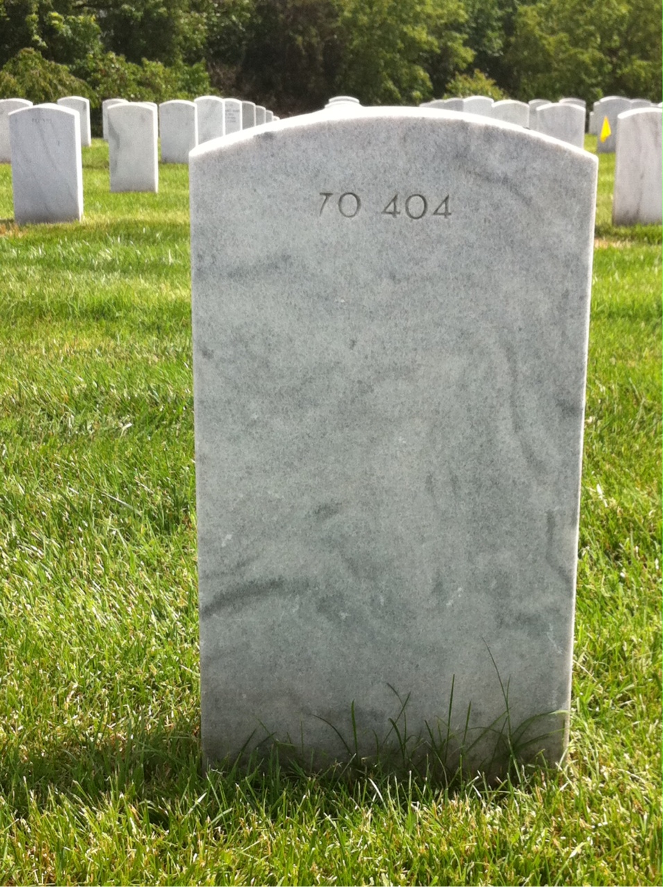 Back of headstone — Alfonso Lisanty