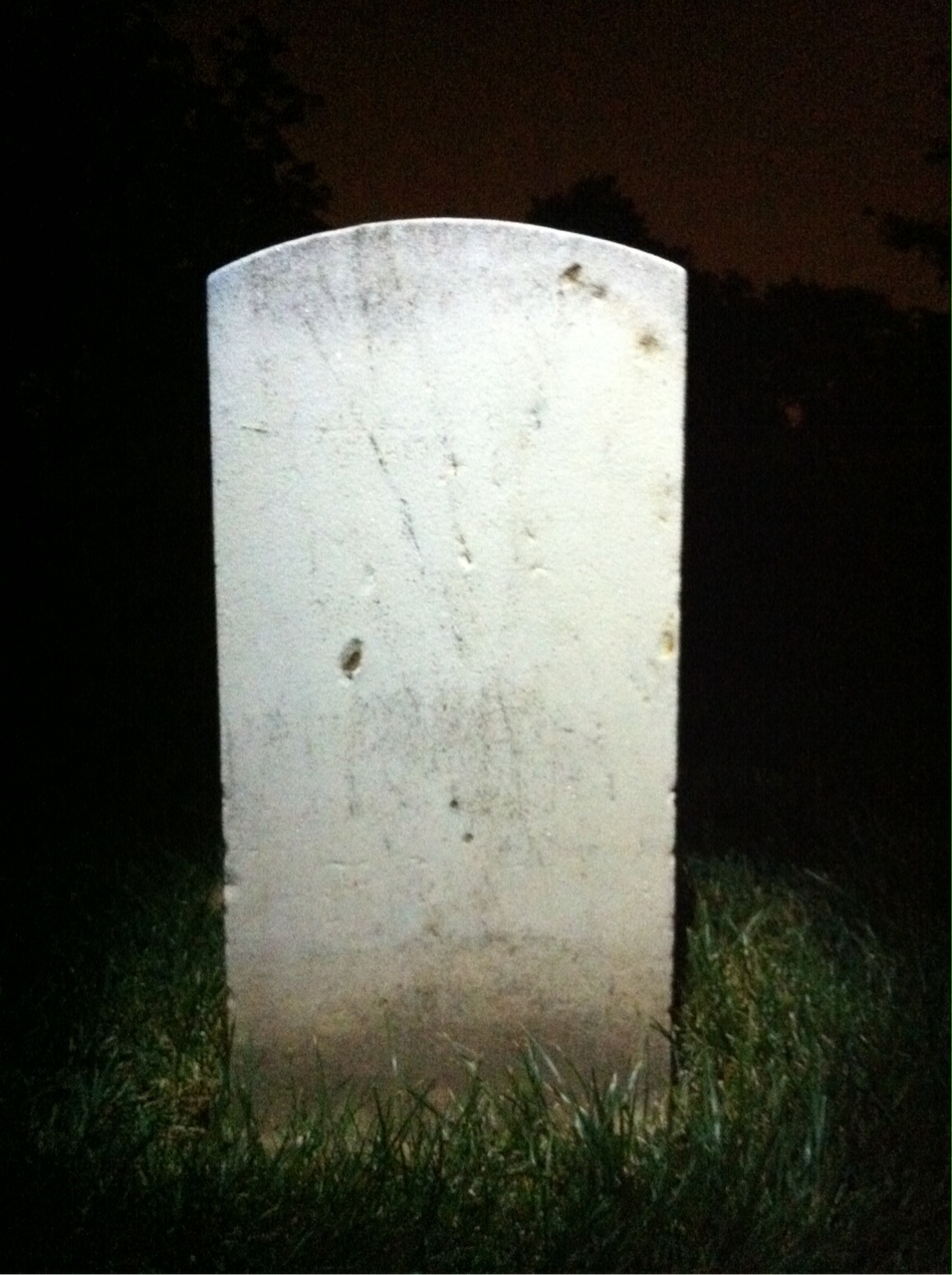 Back of headstone — Waldo Cripps