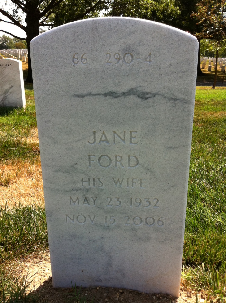 Back of headstone — John Keeling