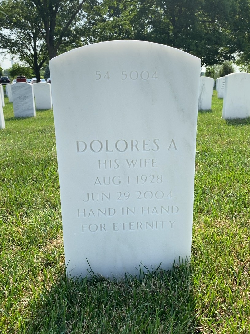 Back of headstone — George Dublin
