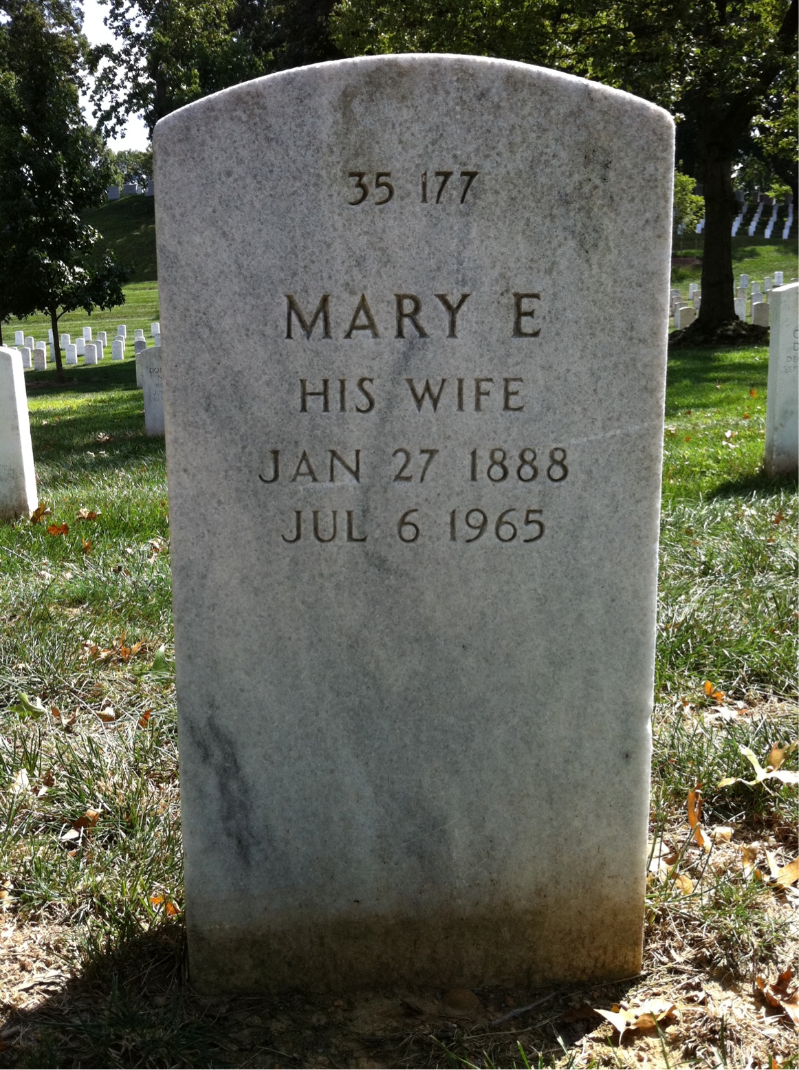 Back of headstone — Kelly Mcintosh