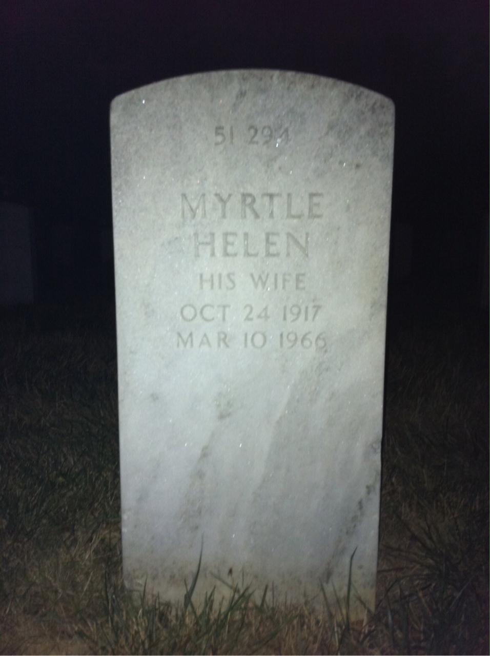 Back of headstone — William T Duncan