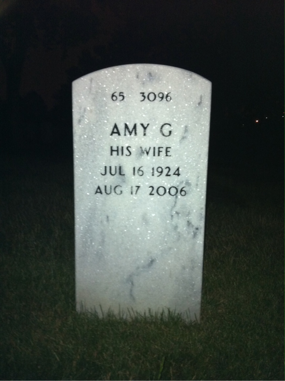 Back of headstone — John Parrott