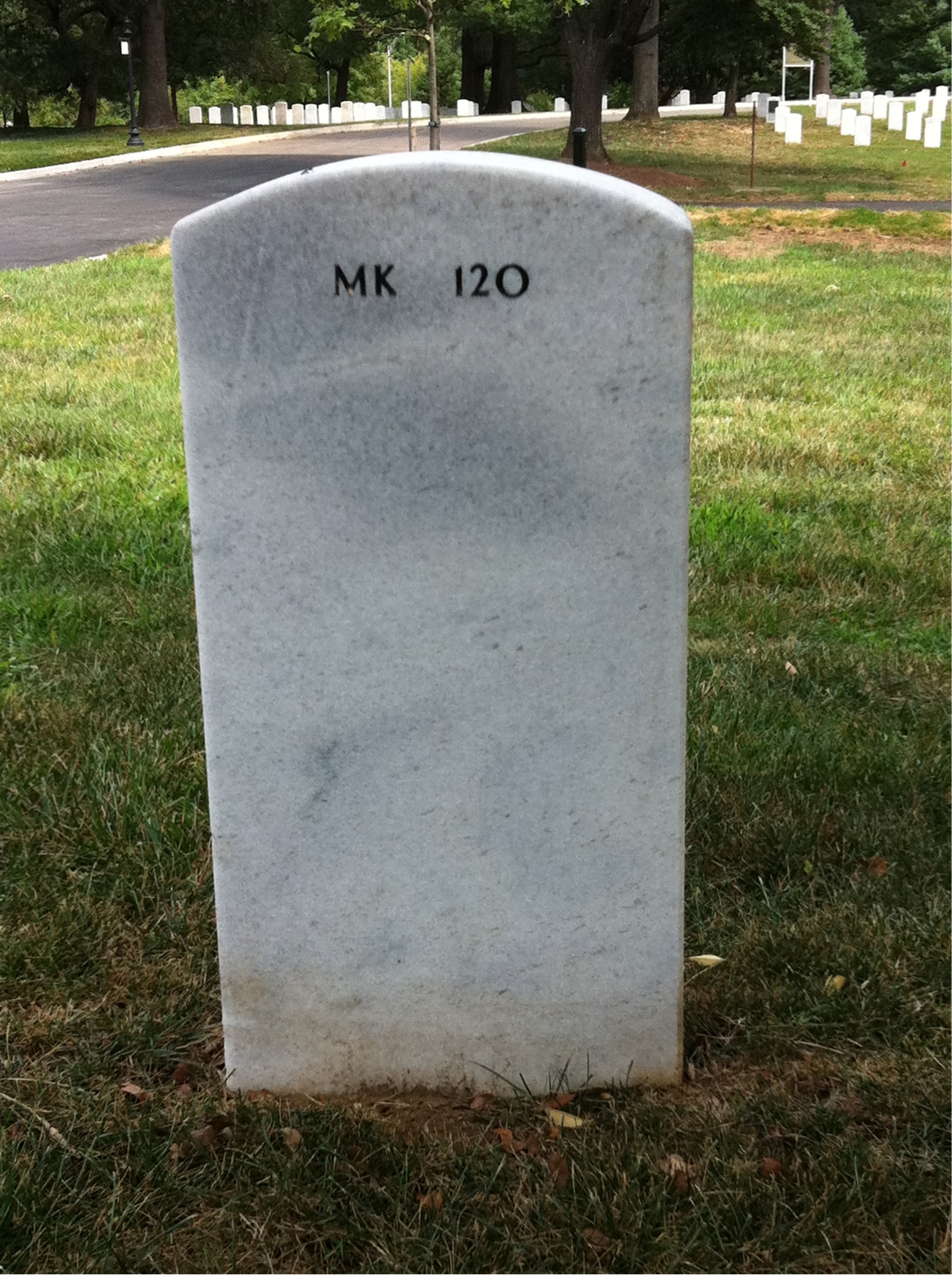 Back of headstone — Howard Kolbert
