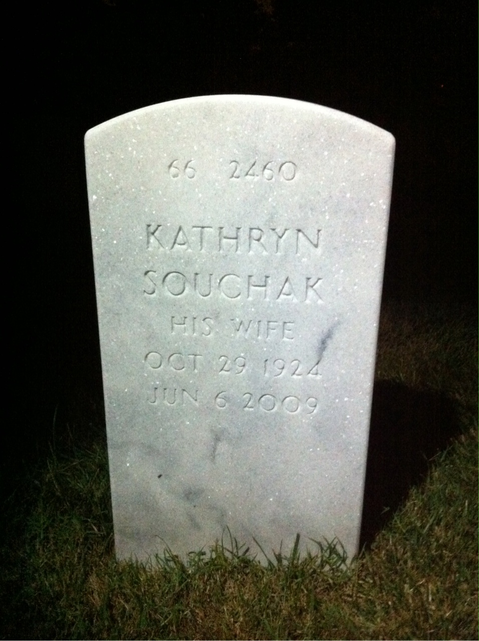 Back of headstone — Paul Yessler