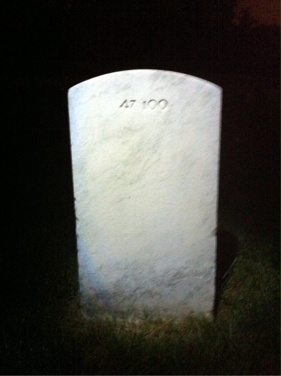 Back of headstone — Leroy Allen