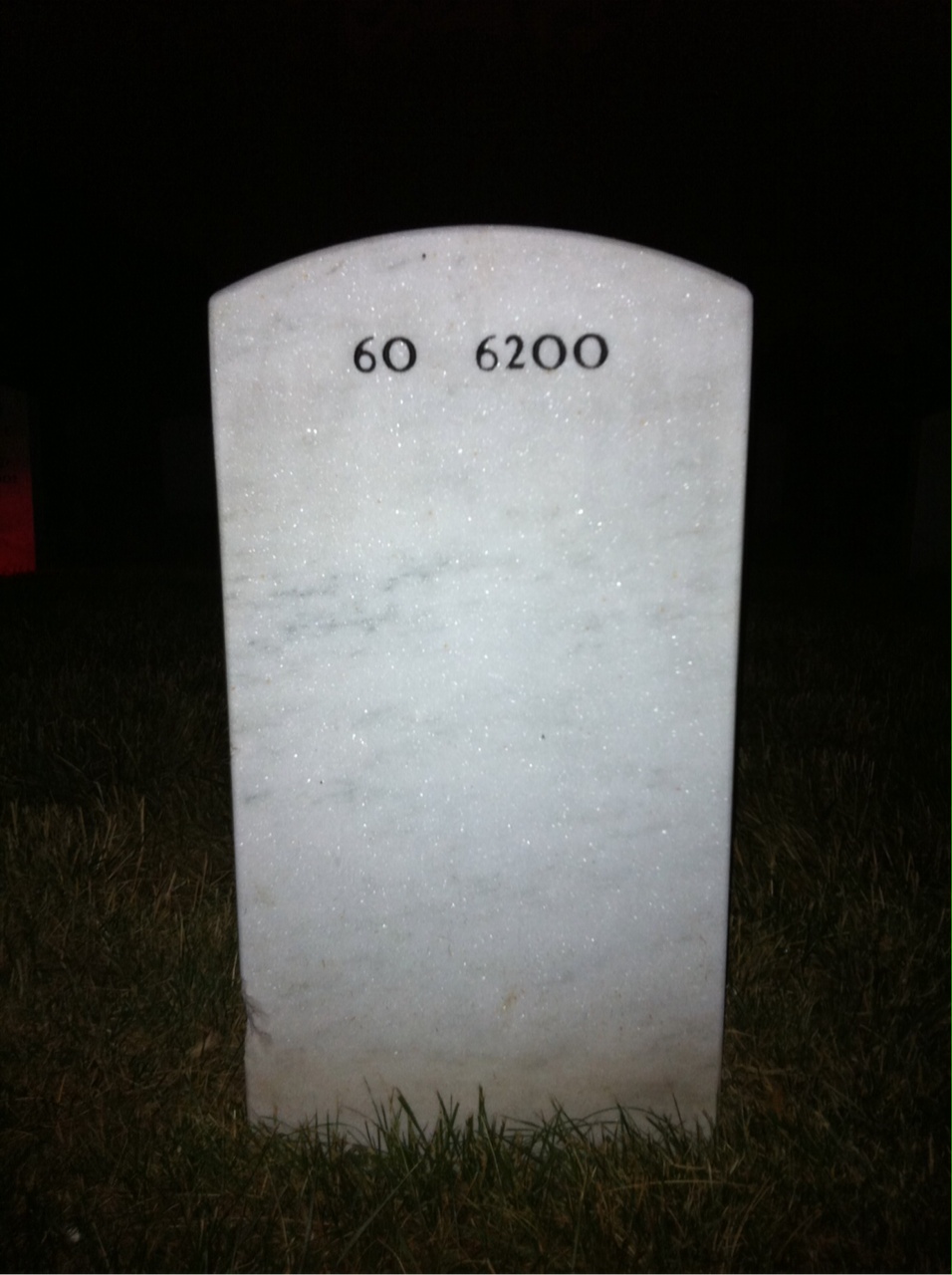 Back of headstone — Walter Daudel