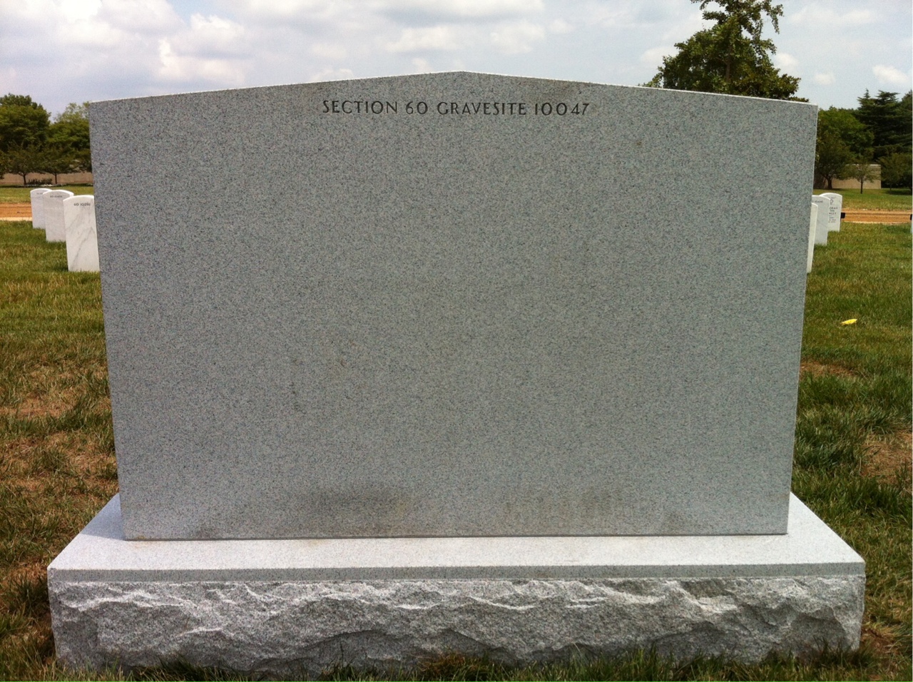 Headstone shared by 5 interments, including Arden Keith Hassenger