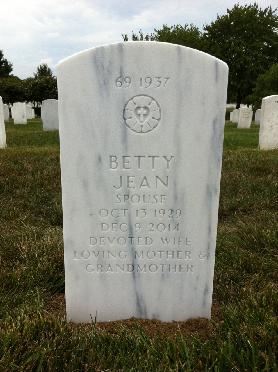 Back of headstone — Robert Mundt
