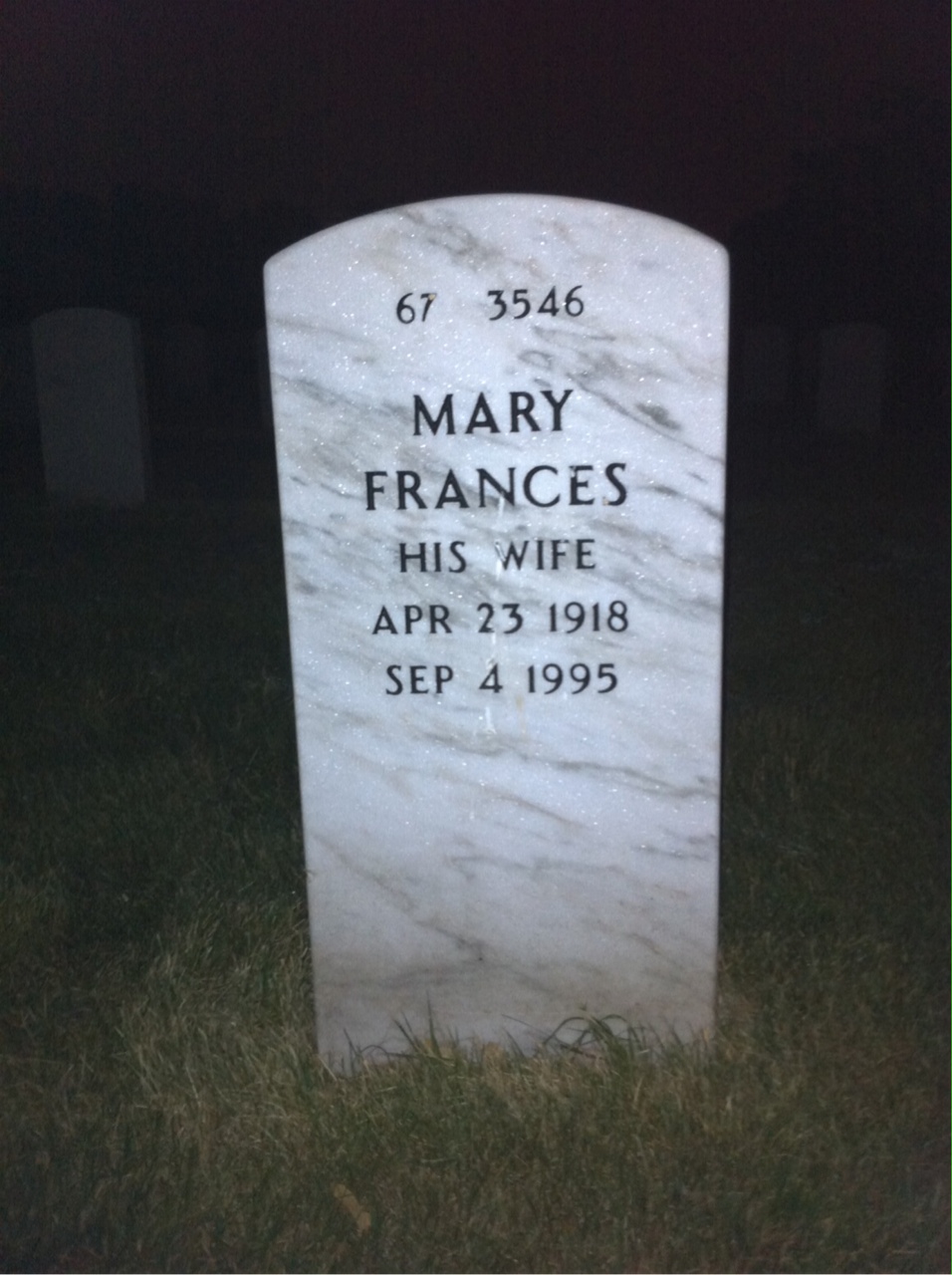 Back of headstone — Nathan Hixson