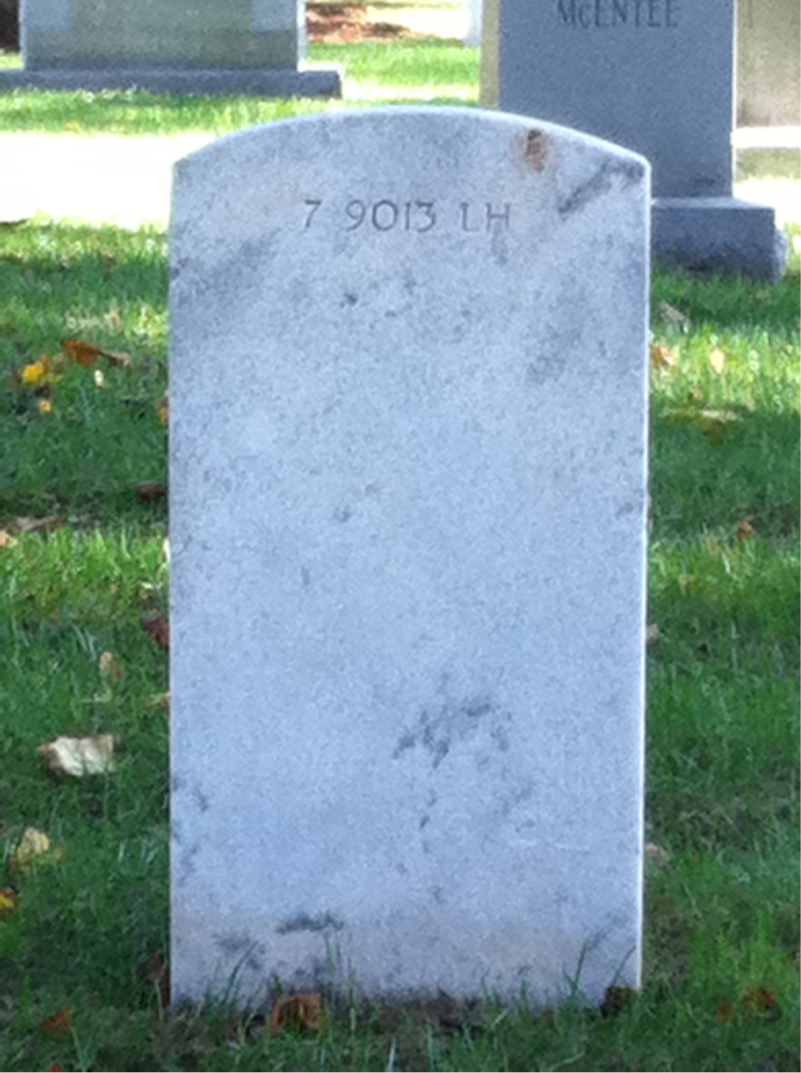 Back of headstone — Agnes Martling