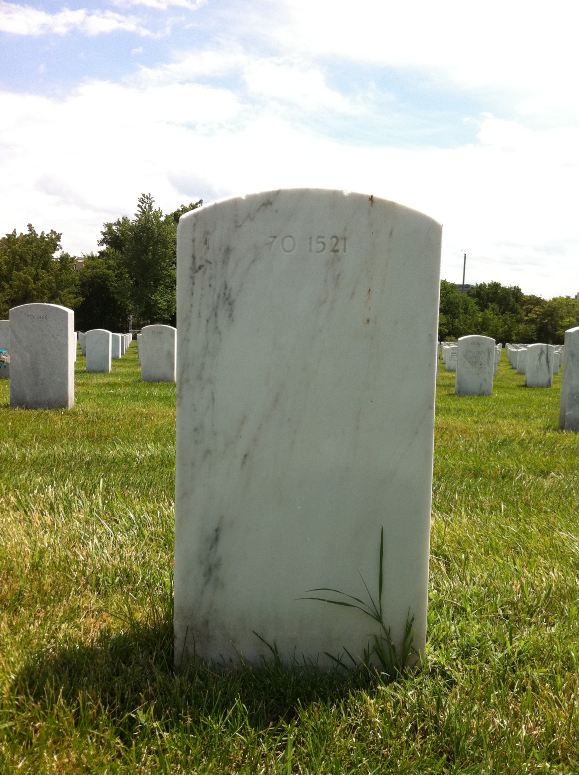 Back of headstone — William Mckee