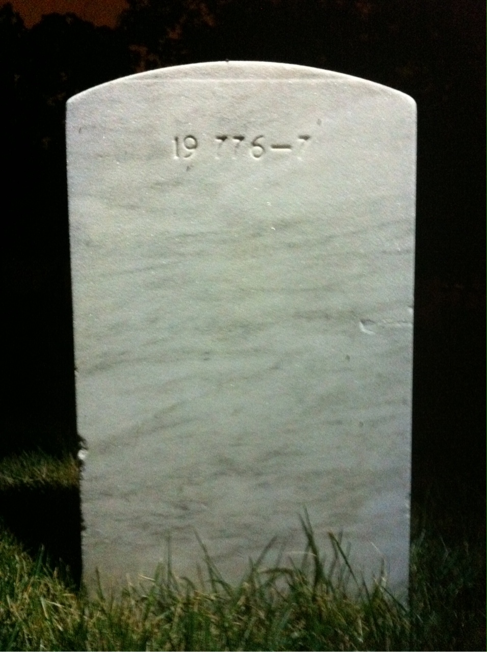 Back of headstone — Clinton Morse