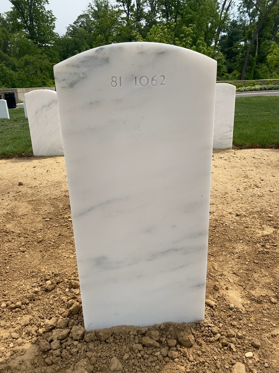 Back of headstone — William Morrell