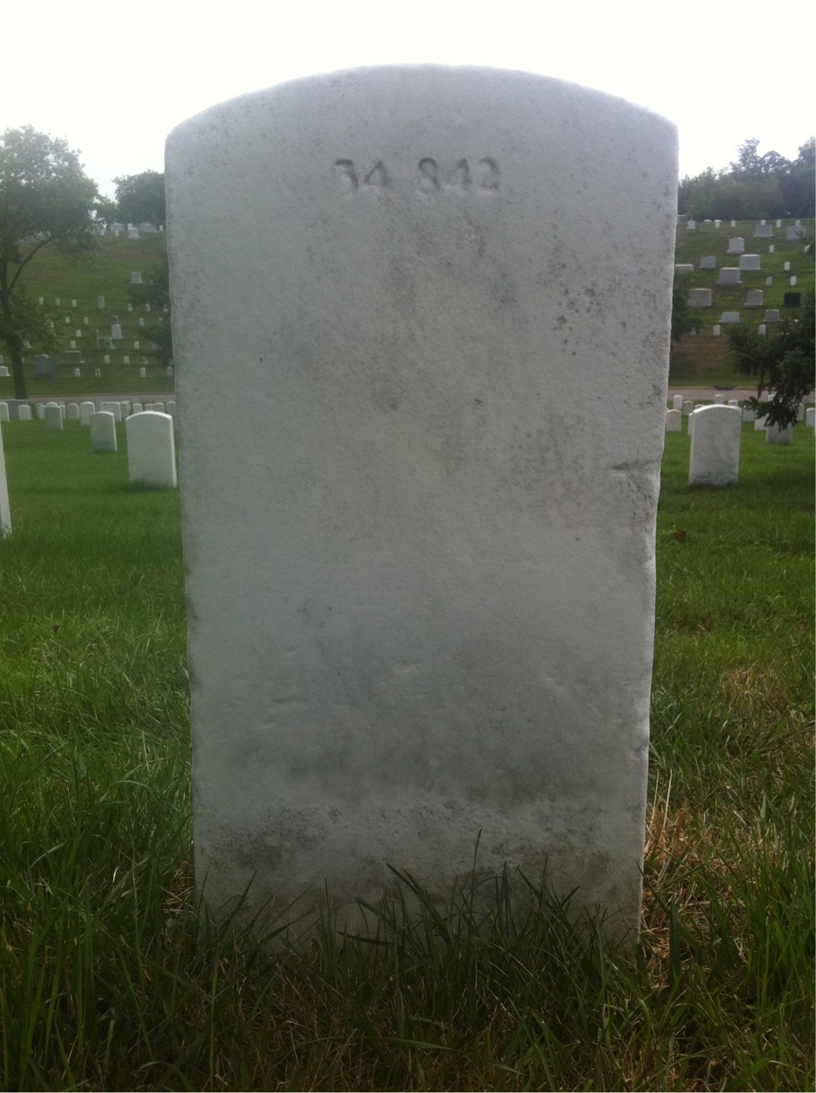 Back of headstone — Anton Anderson