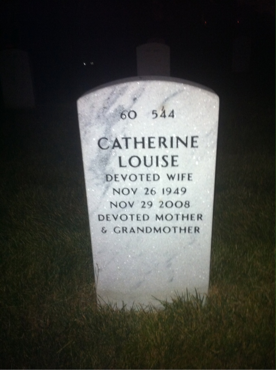 Back of headstone — T Hess