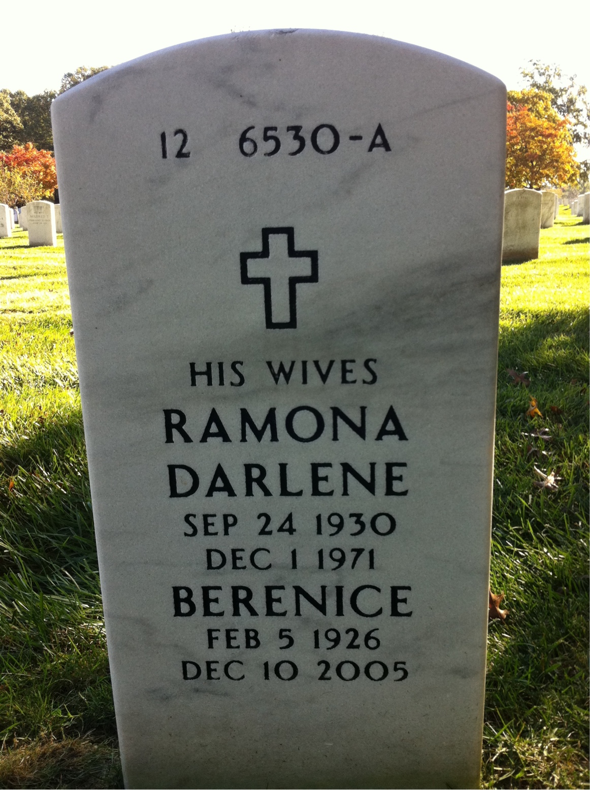 Back of headstone — Richard Halverson