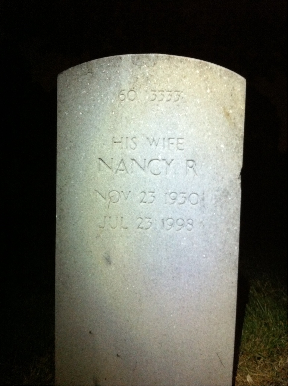 Back of headstone — Edward Moleski