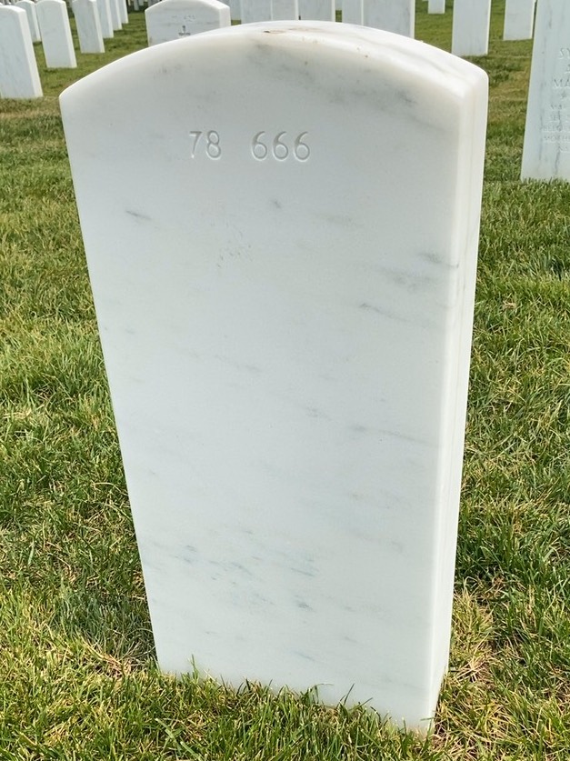 Back of headstone — Richard Norris Wickwar
