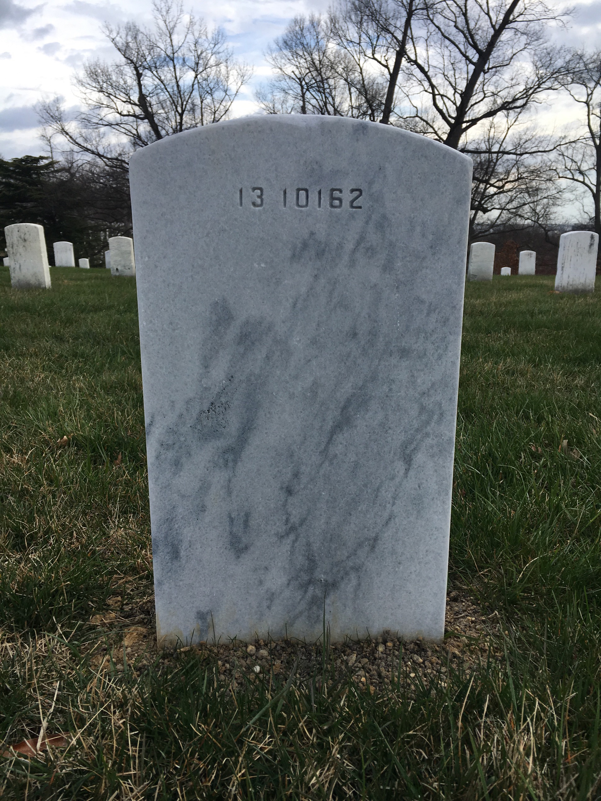 Back of headstone — Garrick Moore