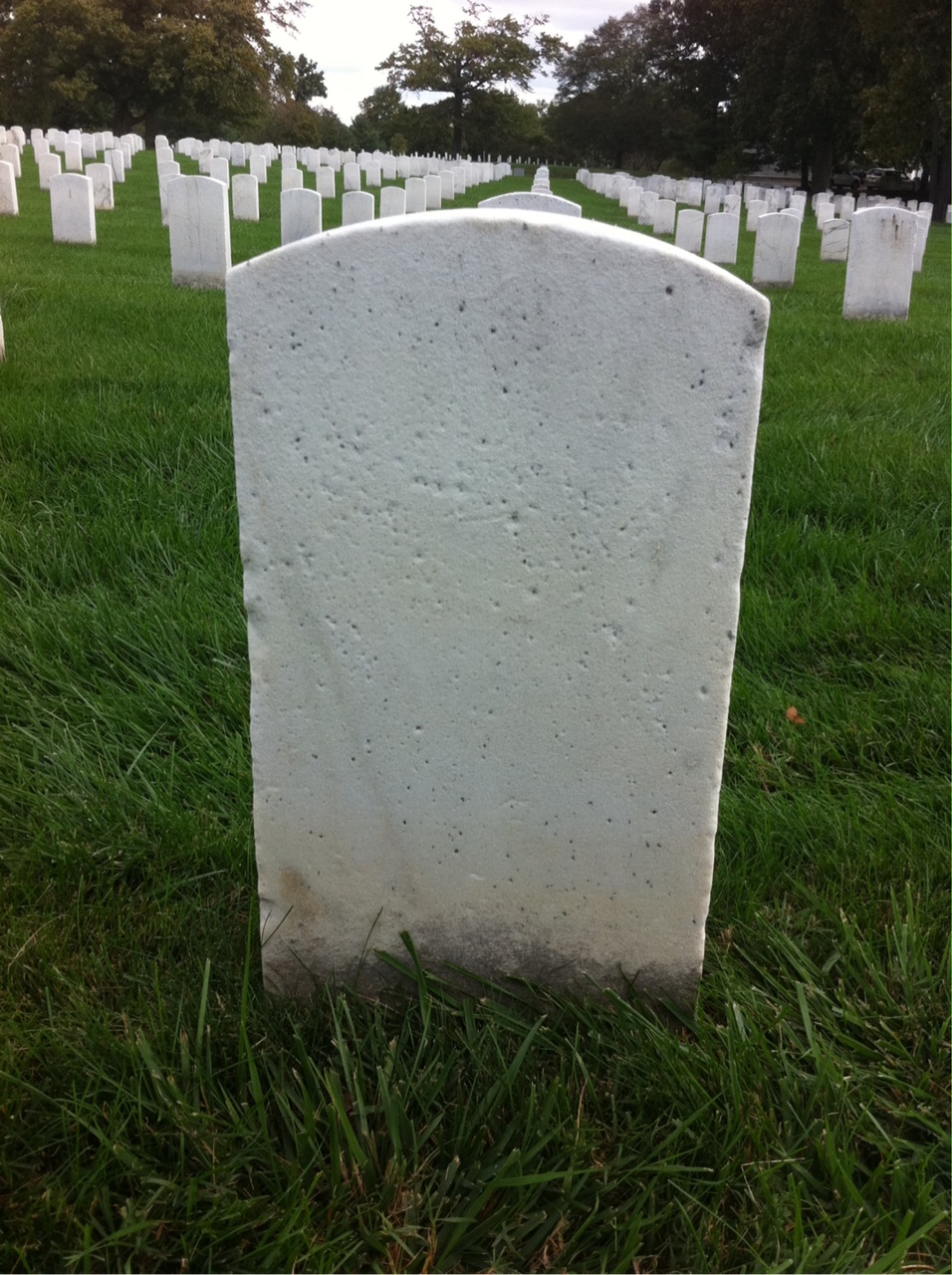 Back of headstone — Wilson Morton