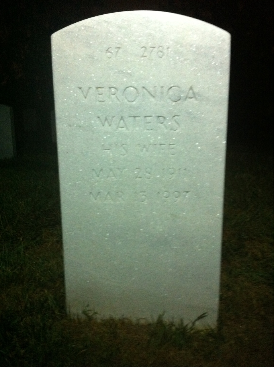 Back of headstone — Earl Dugan