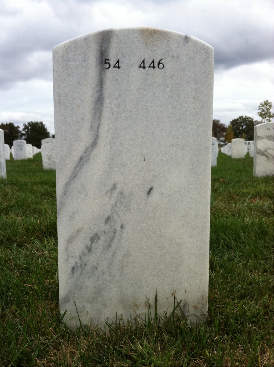 Back of headstone — Eddie Holloway