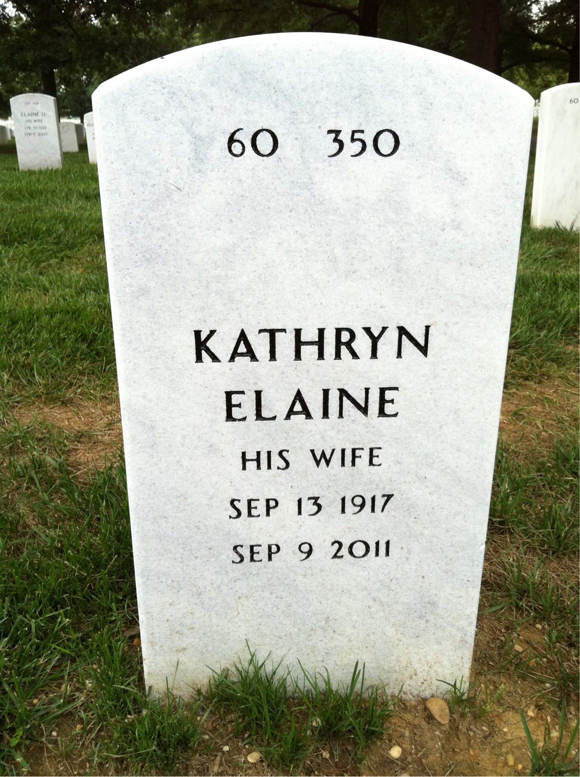 Back of headstone — Burton Hopwood