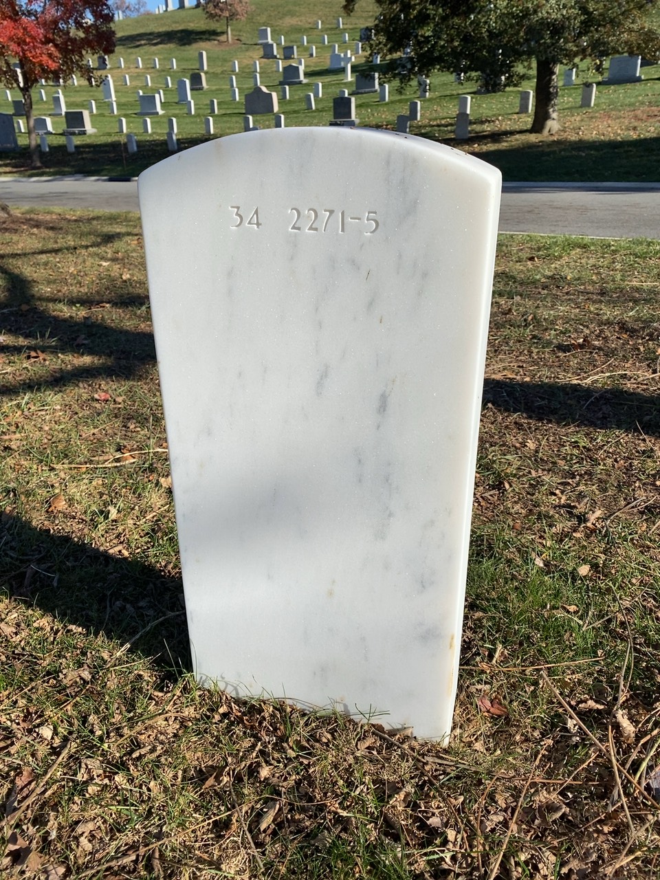 Back of headstone — Robert Moody