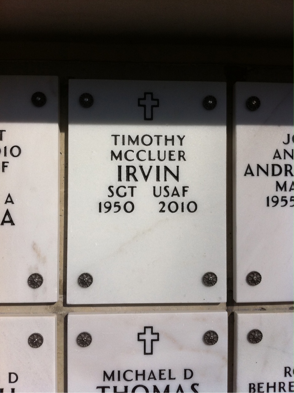 Timothy Mccluer Irvin