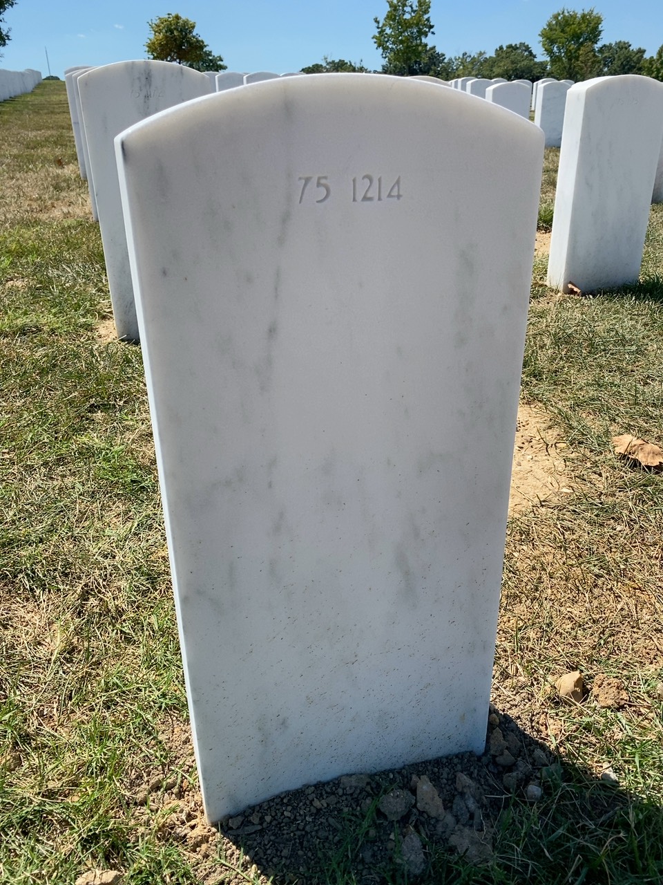 Back of headstone — Michael Hartz