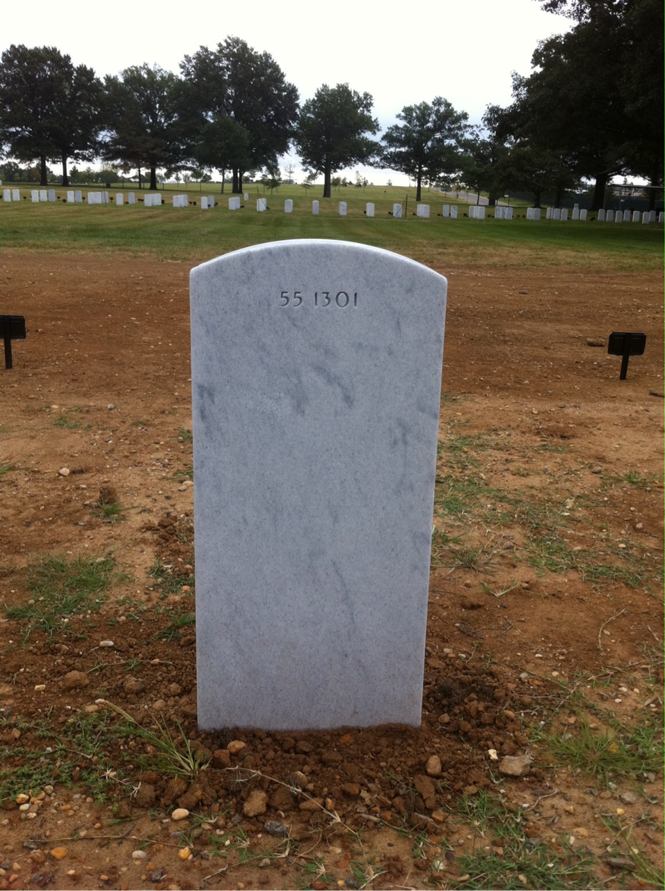 Back of headstone — John Baird