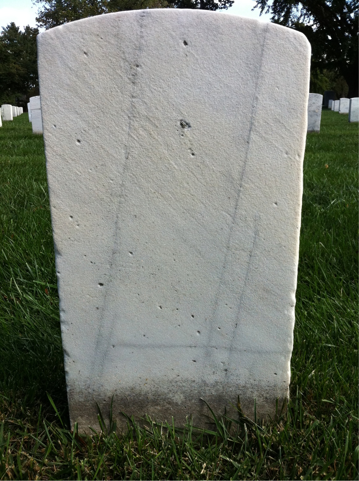 Back of headstone — James Bailey