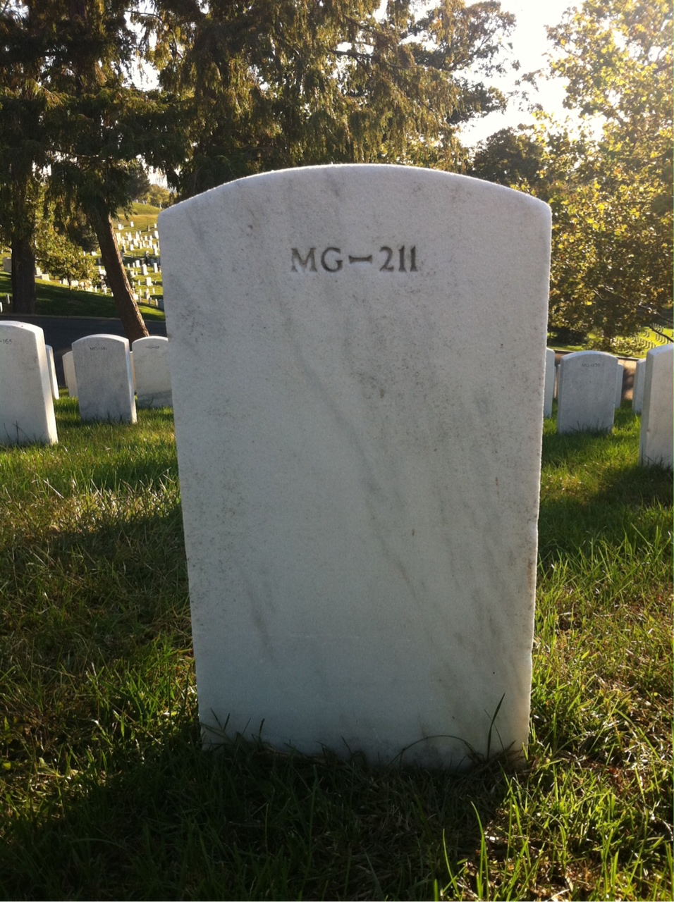 Back of headstone — Robert Crist