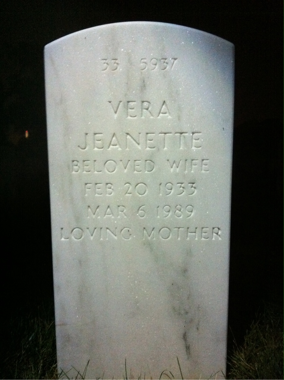 Back of headstone — Frank Kalchuk