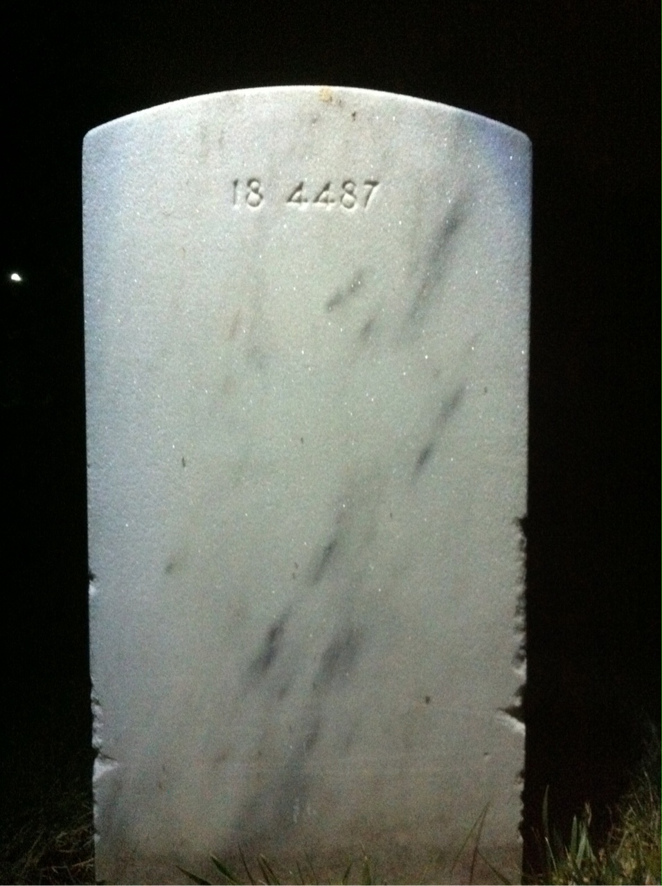 Back of headstone — Fred Allen