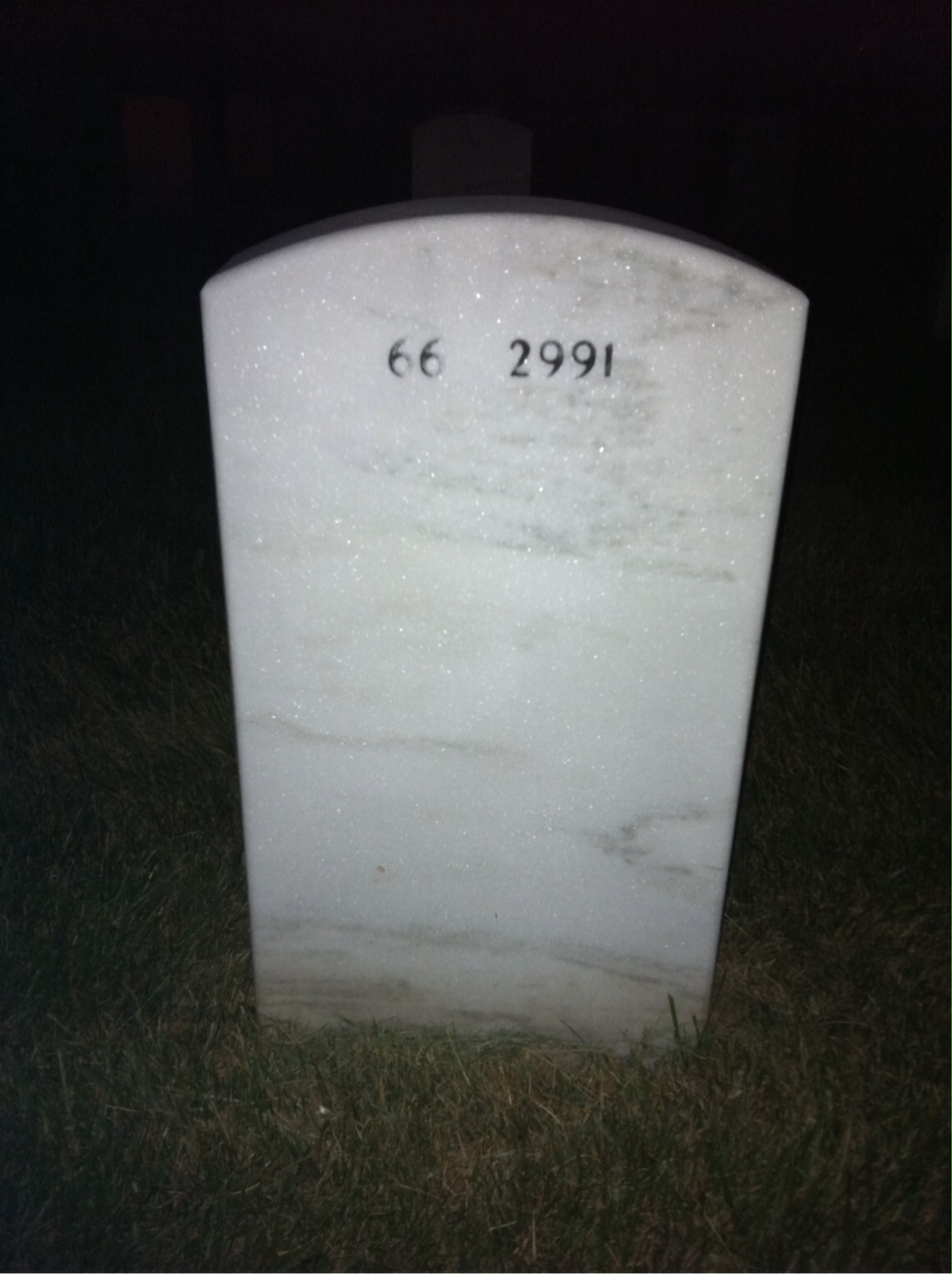 Back of headstone — Michael Merdeath