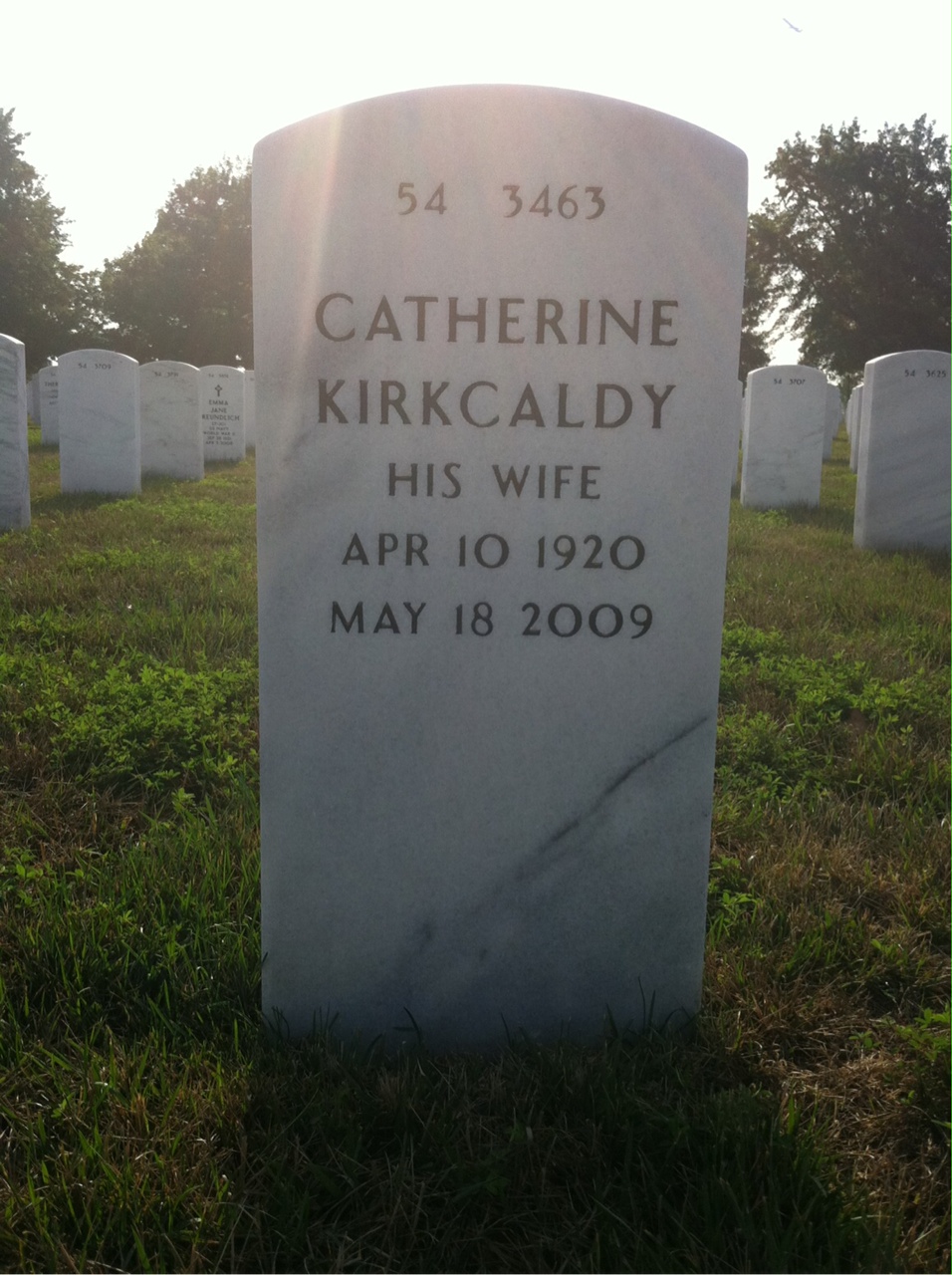 Back of headstone — James Yolda