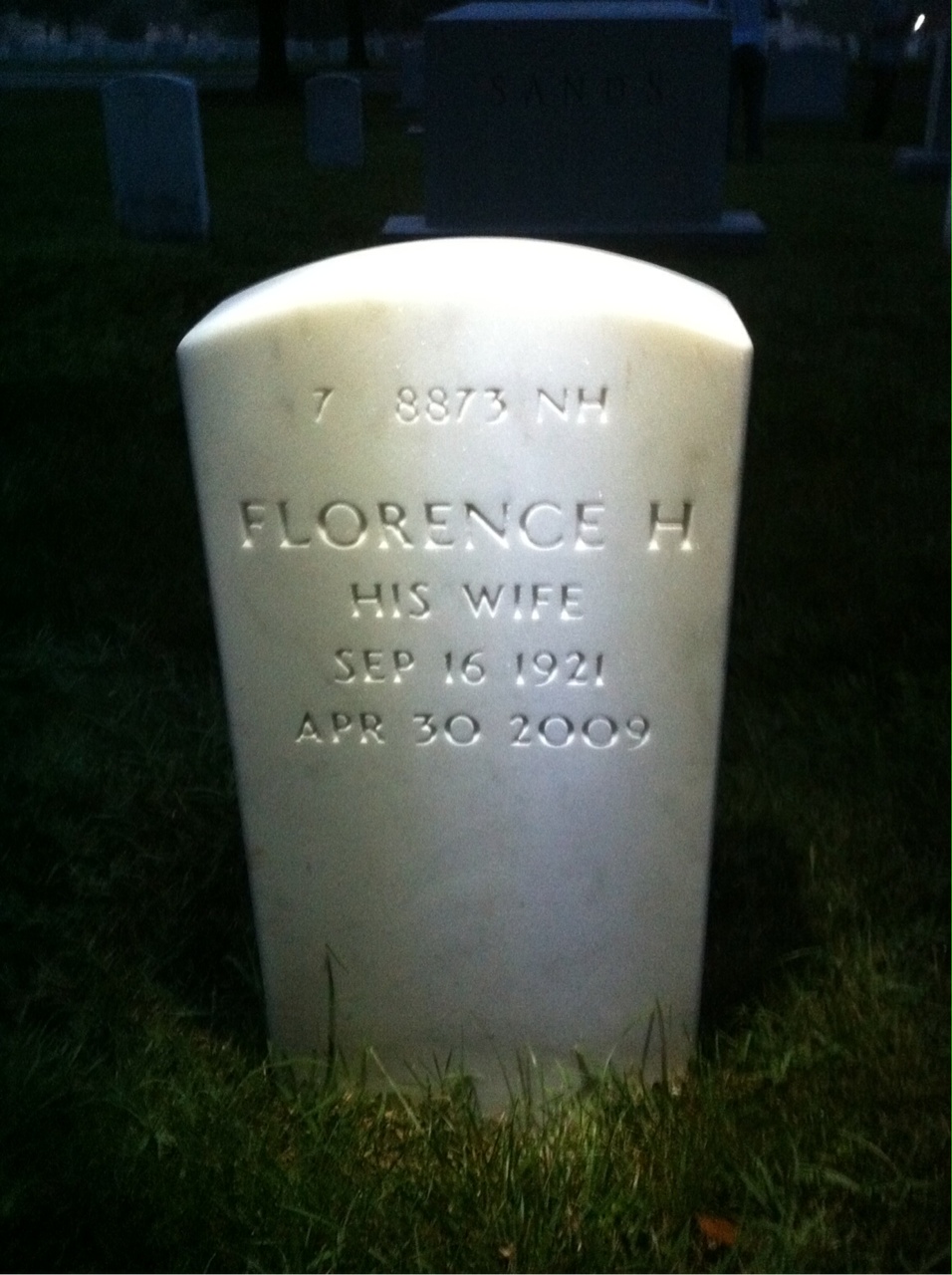Back of headstone — Robert King