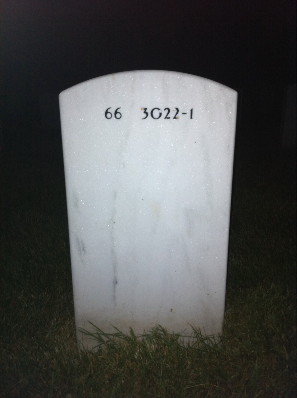Back of headstone — William Maasch